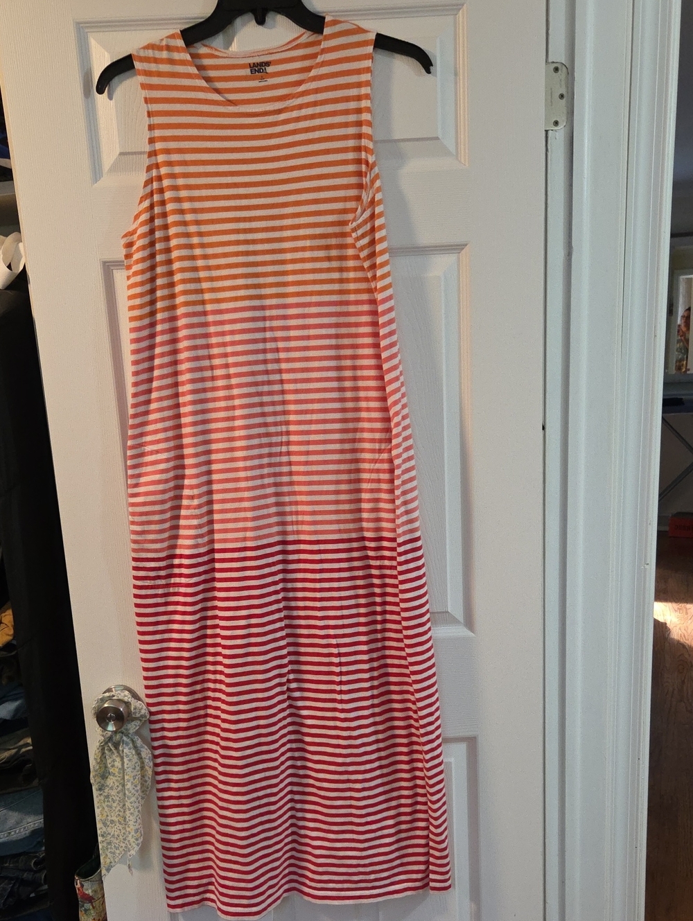Lands' End Pop-over Maxi Dress Size L